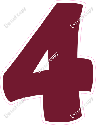 BBT 30" Individuals - Flat Burgundy 4