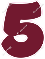 BBT 30" Individuals - Flat Burgundy 5