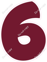 BBT 30" Individuals - Flat Burgundy 6