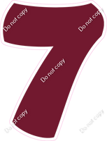 BBT 30" Individuals - Flat Burgundy 7