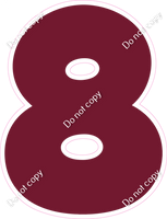 BBT 30" Individuals - Flat Burgundy 8