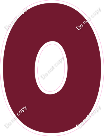 BBT 30" Individuals - Flat Burgundy