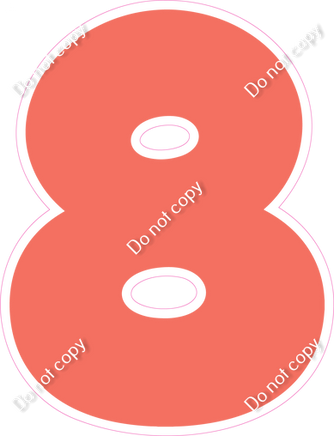 BBT 30" Individuals - Flat Coral 8