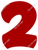 BBT 30" Individuals - Flat Crimson 2