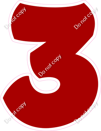 BBT 30" Individuals - Flat Crimson 3