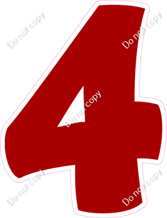 BBT 30" Individuals - Flat Crimson 4