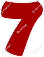 BBT 30" Individuals - Flat Crimson 7