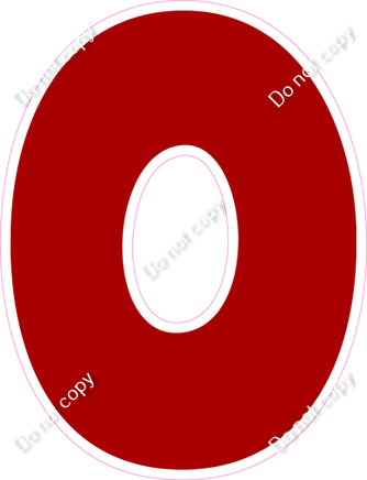 BBT 30" Individuals - Flat Crimson