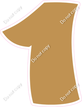 BBT 30" Individuals - Flat Gold 1