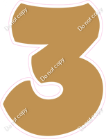 BBT 30" Individuals - Flat Gold 3