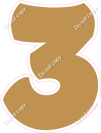 BBT 30" Individuals - Flat Gold 3