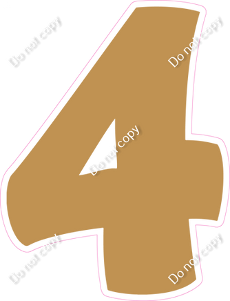 BBT 30" Individuals - Flat Gold 4