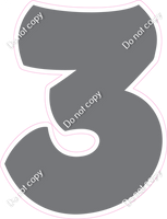 BBT 30" Individuals - Flat Grey 3