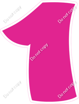 BBT 30" Individuals - Flat Hot Pink 1