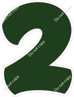 BBT 30" Individuals - Flat Hunter Green 2