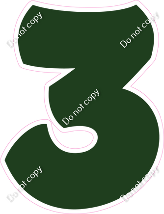 BBT 30" Individuals - Flat Hunter Green 3