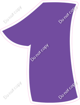 BBT 30" Individuals - Flat Purple 1