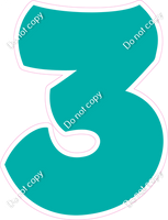 BBT 30" Individuals - Flat Teal 3