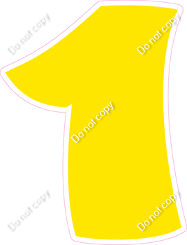 BBT 30" Individuals - Flat Yellow 1