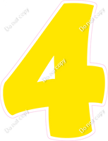 BBT 30" Individuals - Flat Yellow 4