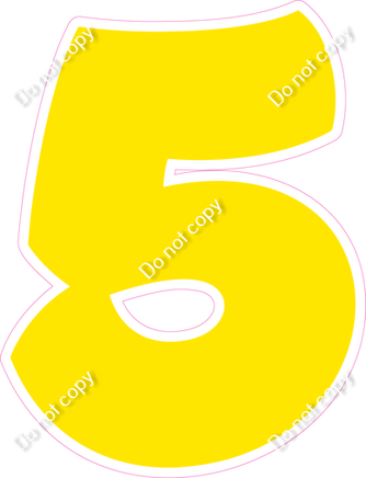 BBT 30" Individuals - Flat Yellow 5