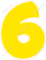 BBT 30" Individuals - Flat Yellow 6