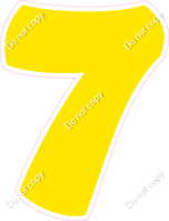 BBT 30" Individuals - Flat Yellow 7