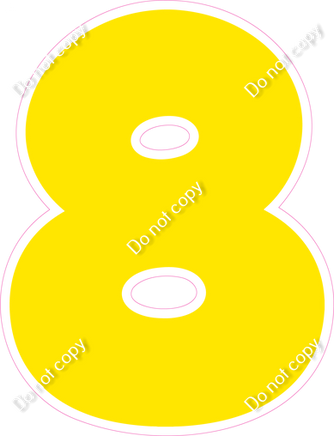 BBT 30" Individuals - Flat Yellow 8