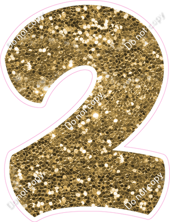 BBT 30" Individuals - Gold Sparkle 2