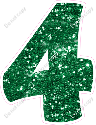 BBT 30" Individuals - Green Sparkle 4