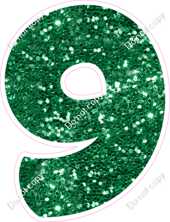 BBT 30" Individuals - Green Sparkle 9