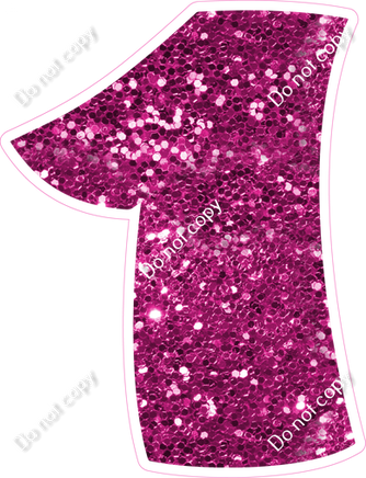 BBT 30" Individuals - Hot Pink Sparkle 1