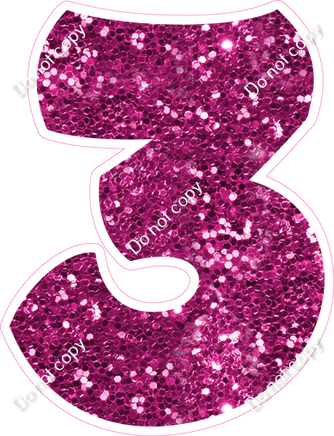 BBT 30" Individuals - Hot Pink Sparkle 3