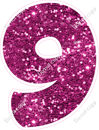 BBT 30" Individuals - Hot Pink Sparkle 9