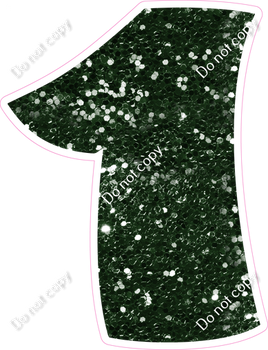 BBT 30" Individuals - Hunter Green Sparkle 1