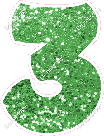 BBT 30" Individuals - Lime Green Sparkle 3