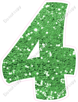 BBT 30" Individuals - Lime Green Sparkle 4