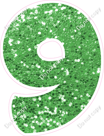 BBT 30" Individuals - Lime Green Sparkle 9