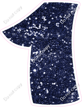 BBT 30" Individuals - Navy Blue Sparkle 1