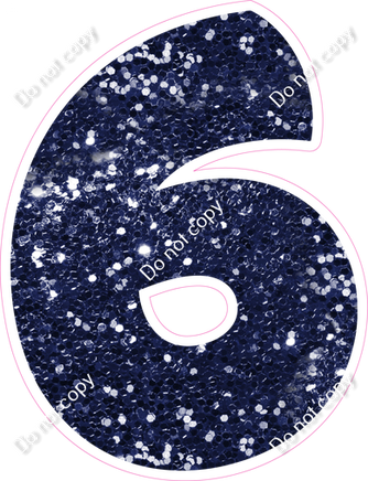 BBT 30" Individuals - Navy Blue Sparkle 6