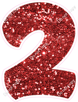 BBT 30" Individuals - Red Sparkle 2