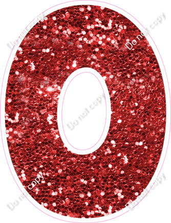BBT 30" Individuals - Red Sparkle
