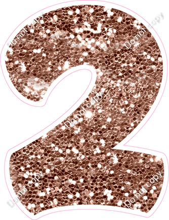 BBT 30" Individuals - Rose Gold Sparkle 2