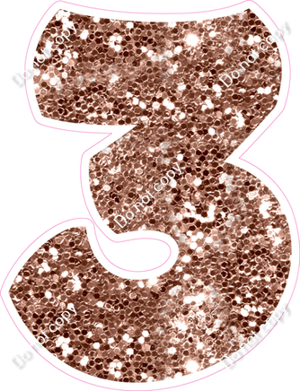 BBT 30" Individuals - Rose Gold Sparkle 3