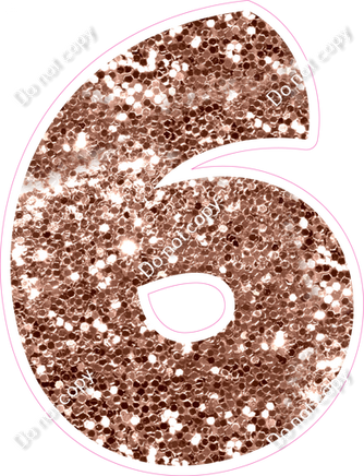 BBT 30" Individuals - Rose Gold Sparkle 6