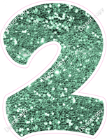 BBT 30" Individuals - Sea Foam Sparkle 2