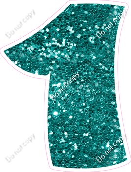 BBT 30" Individuals - Teal Sparkle 1