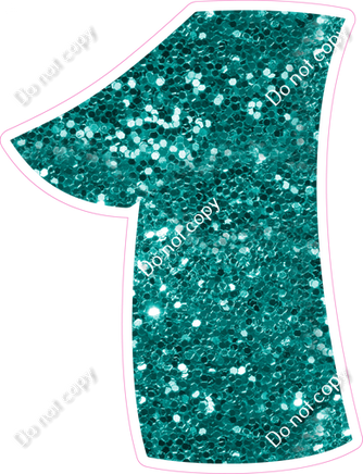 BBT 30" Individuals - Teal Sparkle 1