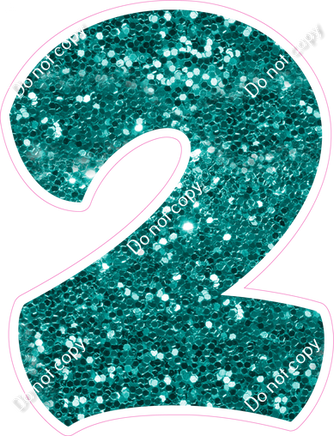 BBT 30" Individuals - Teal Sparkle 2