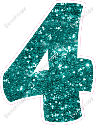 BBT 30" Individuals - Teal Sparkle 4